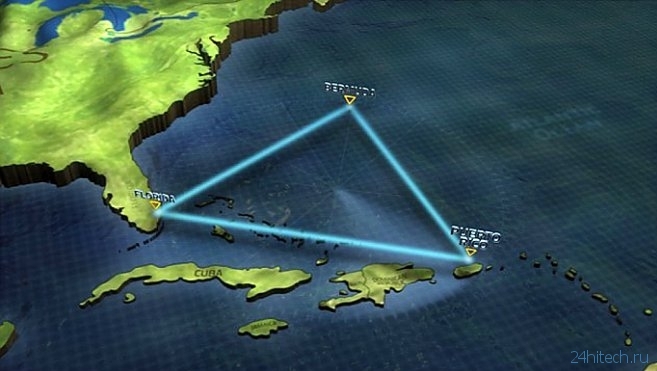 Гигантские подводные кратеры могут объяснить тайну Бермудского треугольника